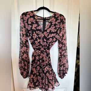 Windsor pink and black floral dress